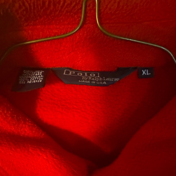 Men’s Vintage Ralph Lauren Polo Fleece Zip Jacket - Picture 3 of 4